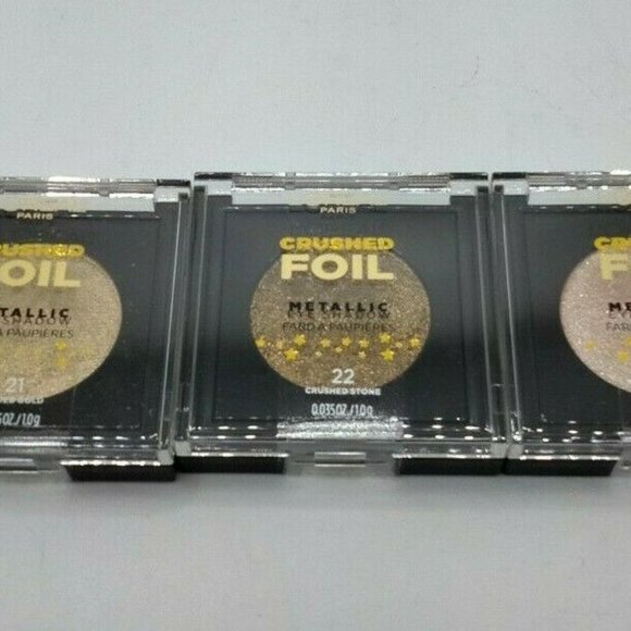 (Lot of 3) Loreal Crushed Foil Metallic Eyeshadow - Picture 1 of 7